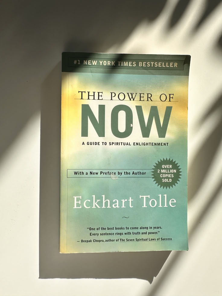 The power of now written by Eckhart Tolle. Books for Self-Motivation