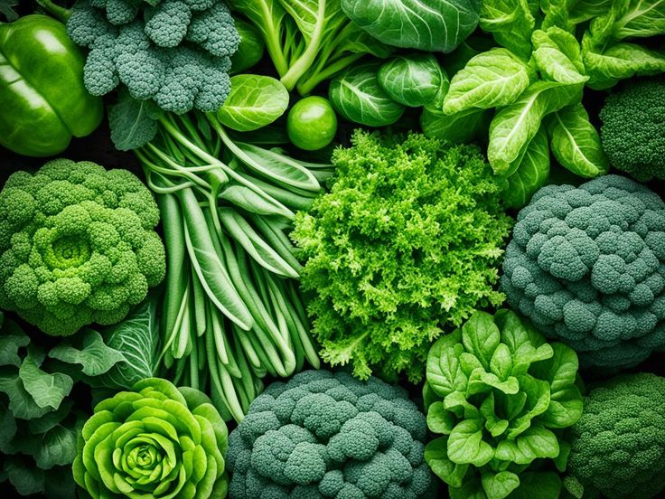 green leaves and vegetables for health benefits